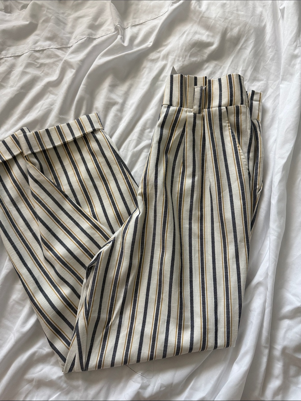 Striped Cream & Black & yellow women
